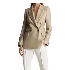 Reiss Taupe Italian Fabric Blazer
